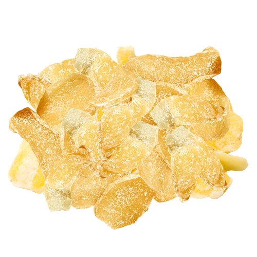 Amrita Crystallized Ginger Slices 1 lb Sweetened | Vegan, non-GMO, Gluten Free, Peanut Free, Soy Free, Dairy Free | Packed Fresh in Resealable Bags | Candied Ginger for Baking or Snacking