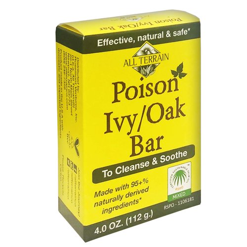 All Terrain Natural Poison Ivy Oak/Bar Soap, 4oz., To Cleanse & Soothe, Itchy & Irritated Skin