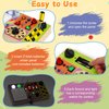 Busy Board Montessori Toys for 1-3 Years Old, Wooden Sensory Board Switch Toy with 19 LED Light, Switch Toys, Button Toy, Travel Activity Educational Learning Toddler Toys for 1+ Year Old Boy and Girl
