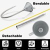 ROADGIVE Funnel Automotive Steel Bendable Universal Spout Funnel with Filter and 23.6" Flexible Pipe Long Neck Oil Funnel for All Automotive Oils, Lubricants, Gas, Diesel Fuel and Other Liquids