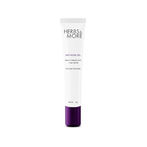 Herbs & More Anti-Acne Gel | Natural Acne Treatment | Soothing, Non-Greasy Formula | Reduces Blemishes & Breakouts