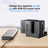 ZITAY 4-Channel USB C Fast Charging Station for Sony NP-F550, NP-F750, NP-F770, NP-F970 Batteries