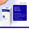 Rejuvaskin Scar Fx Silicone Sheeting, 1 Inch x 12 Inches Silicone Tape for Long Surgical Scars, 1 Sheet, Soften, Flatten & Reduce the Appearance of Scars
