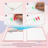 Professional 216 Nail Colors Chart, Nail Gel Polish Organizer Display Card Book, Nail Art Salon Nail Swatch Stick Card board Painting Practice Book