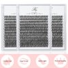 Riya Lash Clusters DIY Eyelash Extensions 240pcs D Curl Clusters Lashes 30D 40D LASH Volume Individual Lashes Eyelash Clusters Extensions Wispy Lashes Cluster DIY at Home (30D，Mixed）