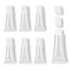 AMORIX 6 Packs Lip Gloss Tubes 5ml Clear Cap Lip Gloss Containers Empty Lip Balm Tubes Cosmetic Squeeze Lipgloss Tubes for DIY Lip Gloss Base
