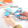 Zicolu 9" Pinking Shears for Fabric Cutting, Zig Zag Scissors, Scrapbook Scissors Decorative Edge for Adults, Great for Many Kinds of Sewing Fabrics Leather and Craft Paper, Professional Dressmaking