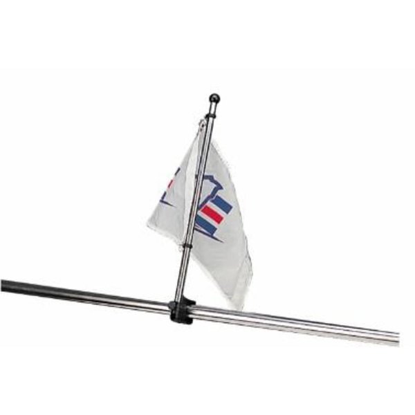 Sea Dog 327122-1 Adjustable Rail Mount Flag Pole - 15-1/4"