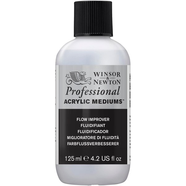 Winsor & Newton Professional Acrylic Medium, Flow Improver, 125ml (4.2-oz)