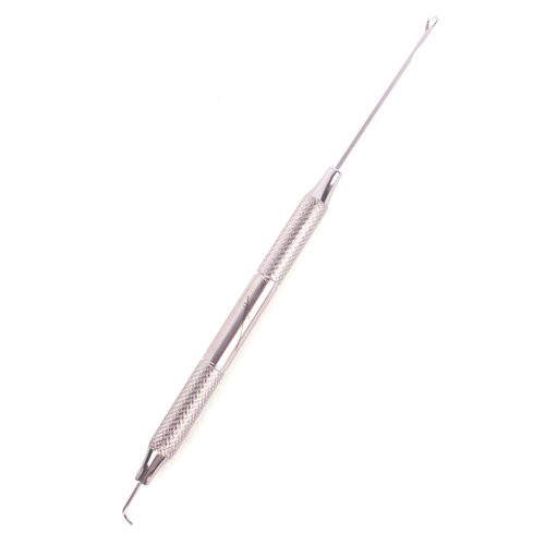 Pro Pulling Needle for I-Tip Hair Extensions by The Hair Shop - Stainless Steel Threading and Sectioning Tool for Tubes, Beads, Microbeads, Microlinks (1 Unit)