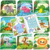 24Pcs Safari Animals Mini Activity Books for Kids Jungle Safari Animals Coloring Books Bulk Lion Elephant Tiger Art Drawing Book for Party Favors Birthday Gifts Goodie Bag Fillers Classroom Supplies