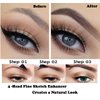 Eyebrow Tattoo Pen Microblading 3D Fork Tip - Microblade Eyebrow Pencil for Eyebrow Makeup Red-Brown(Auburn)