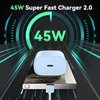 45W Super Fast Charger Type C, USB C Android Phone Charger with 6.6FT Cable for Galaxy S23 Ultra/S23/S23+/S22 Ultra/S22+/S22, Note 10/Note 20/S20/S21/S10/S9/S8, Galaxy Tab S7/S8, Blue