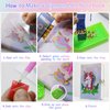 Unicorn Diamond Art Painting Notebook Craft Kits for Girls Ages 6-8-9-10, Girls Birthday Gifts Presents for 5 7 11 12 Year Old, Gem Sticker Painting Arts Crafts Toys for 5-10 Ages Kids Gifts