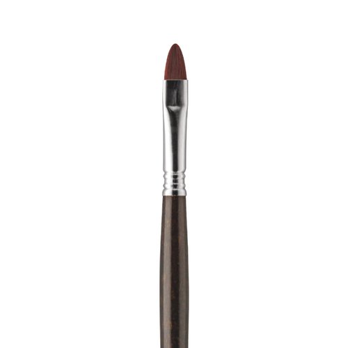 Escoda Primera Series 4150 Artist Oil and Acrylic Paint Brush, Synthetic Maroon Teijin Filament, Bright, Size 4