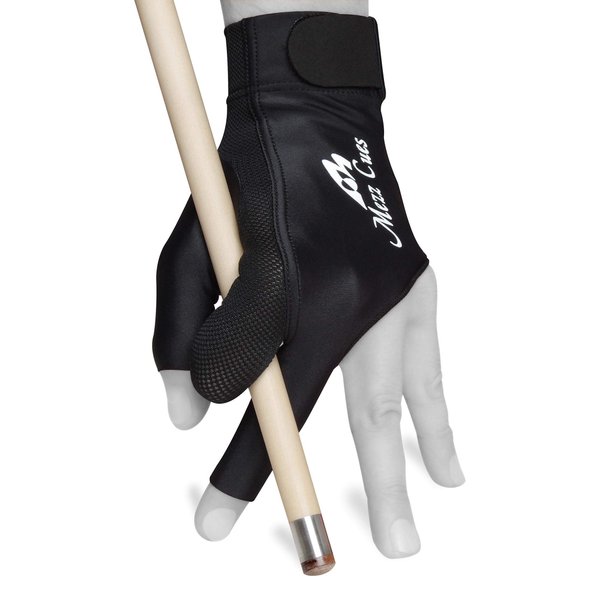 MEZZ Premium Billiard Glove - Fits Either Hand (Small/Medium, Black)