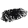 100Pcs Black Hair Band Korean Style High Elastic Hair Ties Candy Color, Elastics and Ties, Bun and Crown Shapers