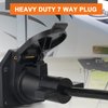 Gilardino 7 Way Trailer Plug, 7 pin Trailer Wiring Harness, 8 Feet 7-Wire Trailer Adapter Cord for RV
