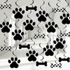 60PCS Dog Themed Party Hanging Swirl Puppy Birthday Party Decorations Dog Paw Prints Birthday Party Ceiling Streamers Favors for Girl Boy Kids Birthday Pet Dog Themed Birthday Baby Shower Party
