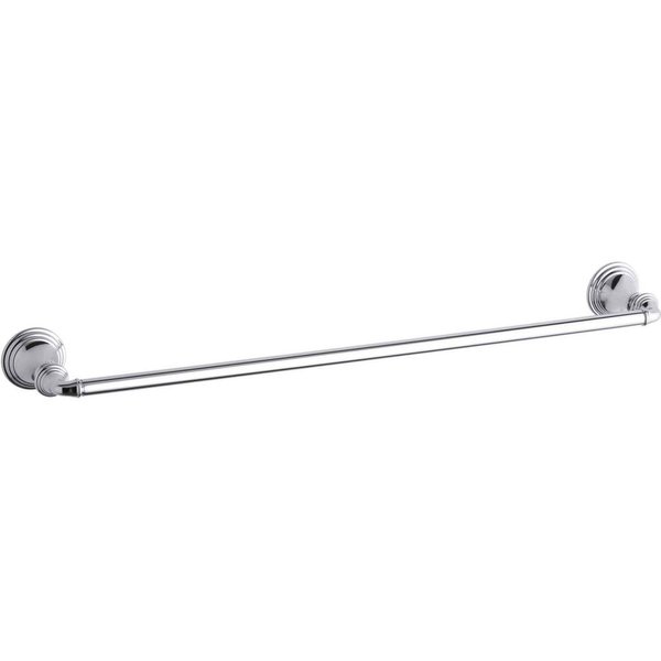 KOHLER Devonshire 24-Inch Bathroom Towel Bar Rack, Polished Chrome, K-10551-CP