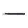 Kaweco LILIPUT Fountain Pen Black I Premium Aluminium Fountain Pen for Ink Cartridges I Exclusive Fountain Pen 12.5 cm I Nib: B (Broad)