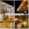 120PCS Christmas Light Clips Outdoor Gutter Hooks Christmas Lights Hooks Clips Mini Plastic Gutter Hanging Hooks Weatherproof Outdoor Light Clips Holiday Light Clips for Christmas Decoration (White)