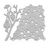 Bird Perch Net Metal Die Cuts,Spring Bird Net Tree Cutting Dies Cut Stencils for DIY Scrapbooking Album Dies Card Making Silver 10.7cm x 12.4cm4.21inch x 4.88inch