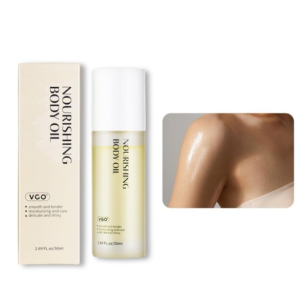 VGO Body Oil Moisturizing & Facial Body Massage Oil Vitamin AE essence, Promote skin Health, Repair Scars, 50ml/1.69