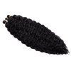 MAYSA Ocean Wave Crochet Hair, 22inch 6Packs Soft Synthetic Wave Crochet Hair, Curly Braiding Crochet Hair Extensions #1B Natural Black