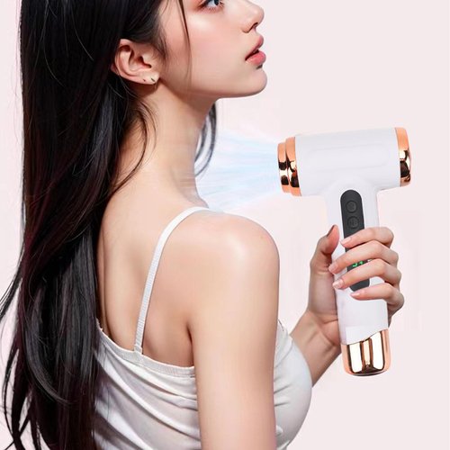 Cordless Hair Dryer,15000mAh Cordless Hair Dryer Rechargeable with USB Charging Cold,Cold Hot Wind Battery Hair Dryer for Travel Camping (White)