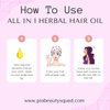 Pia Beauty Squad All-in-1 herbal hair oil for Hair Fall, Dandruff, Dry Scalp | 23 Herbs, Almond | Handmade, Chemical-Free | all ages