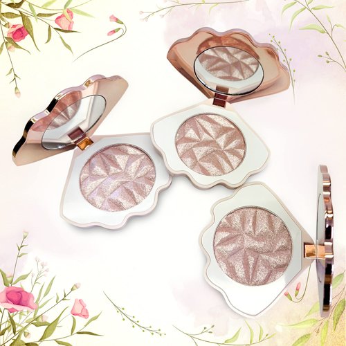 Three (3) Highlighting Face Powder Illuminator - Bighiza Girls Do It Better - Glow Highlighters Natural Shimmer Powder Makeup - 1 Pink Shimmer & 2 Gold Shimmer