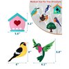 CiyvoLyeen Wild Birds Sewing Craft Kit Animal Sewing Kit for Boys and Girls Beginners Set of 12 Sewing Projects Gift for Kids