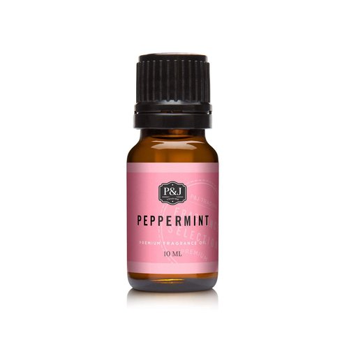 P&J Fragrance Oil | Peppermint Oil 10ml - Candle Scents for Candle Making, Freshie Scents, Soap Making Supplies, Diffuser Oil Scents