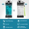 YuanDian Light Up Kids Water Bottle with 3D Dinosaur Tyrannosaurus Rex Design- 14 OZ Tritan BPA Free - Cool Drinking Cups Gift for School Kids Boy Girl Child Christmas Holiday