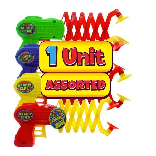 JA-RU Robot Arm Claw Grabber Gun (1 Toy Assorted) 12 Inch Long Reach. Reacher Grabber Pickup Tool Kids Toys. Interactive Play & Learning Toy. Hand Eye Coordination Training. 5614-1p