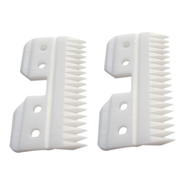 JRSHOME Pack of 2 Advanced Ceramic Blade Fits for Andis Wahl Oster Fast Feed, A5/AG Series Hair Clippers