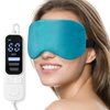 Ezona Heated Eye Mask, Warm Eye Compress Mask for Dry Eyes, USB Electric Eye Heating Pad with Temperature & Timer Control, Dry Eye Mask for Dry Eyes Blepharitis Sinus Migraine Stye MGD Puffiness Blue