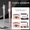 Easilydays Micro Eyebrow Pencil, Ultra-Fine Tip Liquid Eyebrow Pen, Natural Extra Fine Waterproof Brow with Two Tipped Micro-Fork, Smudge-proof Long Lasting, High Pigmented Black Eye Liner, 02 Black