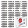 Excel Blades #22 Curved Edge Blade, Carbon Steel Set of 100 Blades for Craft Knife, Replacement Hobby Blades