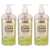 Sanit Silky Clean Antibacterial Liquid Gel Aromatic Hand Soap - Advanced Formula with Coconut Oil and Aloe Vera - Natural Moisturizing Hand Wash - Made in USA, White Tea, 8 oz, 3 Pack