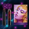 Easilydays Purple Lipstick, Velvet Black Purple Red Green White Colorful High Pigment Lip Gloss Smooth Long Lasting Lip Tint Waterproof Lip Stain Glaze for Halloween Cosplay Lip Makeup, #08 Purple