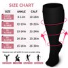 Laite Hebe Plus Size Compression Socks for Women and Men-3 pairs Wide Calf Knee High Support for Circulation