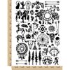 Southwest Native American Temporary Tattoo Water Resistant Fake Body Art Set Collection - Black (One Sheet)