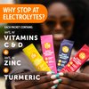 ZYN Turmeric Electrolyte Drink Mix for Gut Health Hydration Packets with Vitamins, Zinc & Curcumin, Recovery, Low Sugar Packets with Piperine, Variety, 16 Pack