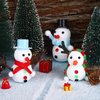 Fovths 15 Pieces Christmas Snowman Making Set Build Snowman Craft Kit Foam Putty Snowman DIY Toys Modeling Clay Decorating Supplies for Xmas School Home Party Favors