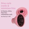 Rizos Curls Collapsible Hair Diffuser, Dry Curls Evenly & Faster, Enhances Curl Definition, Volume, and Minimize Frizz, Universal Size Fits Most Hair Dryers, Pink