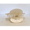 Generic Shimmering marbled vanilla blonde creme white hair claw clip