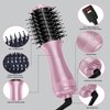 DAN Technology Dual Voltage Hair Dryer Brush,2 inch Blow Dryer Brush,Small Brush Hair dryers for 110V-120V/220V-240V European and Travel Use