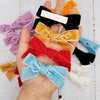 16PCS Velvet Hair Bows for Girls 4 Inch Velvet Bows Hair Clip Barrettes Hair Accessories Ponytail Pigtail Bows for Baby Girls Kids Teens